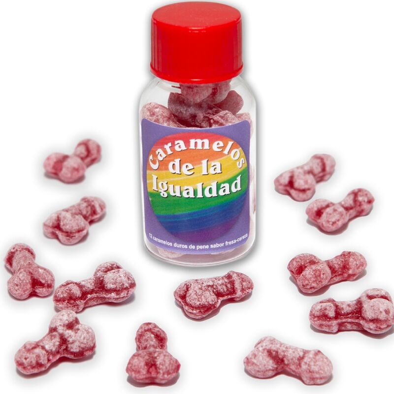 DIABLO PICANTE - 12 STRAWBERRY/CHERRY PENIS SHAPE EQUALITY CANDIES - Toys "n" Us