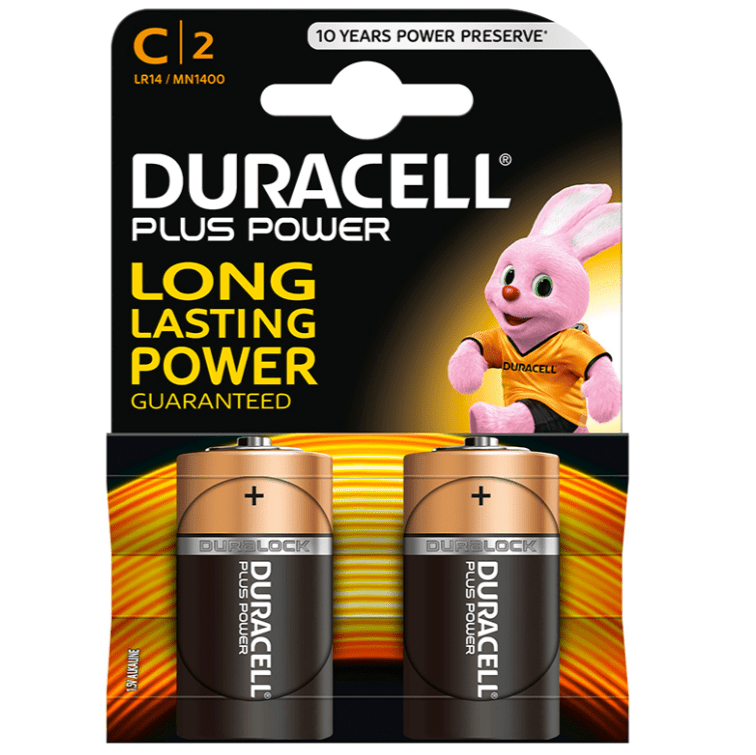DURACELL - BATERIA PLUS POWER C LR14 2 UNIDADES - Toys "n" Us