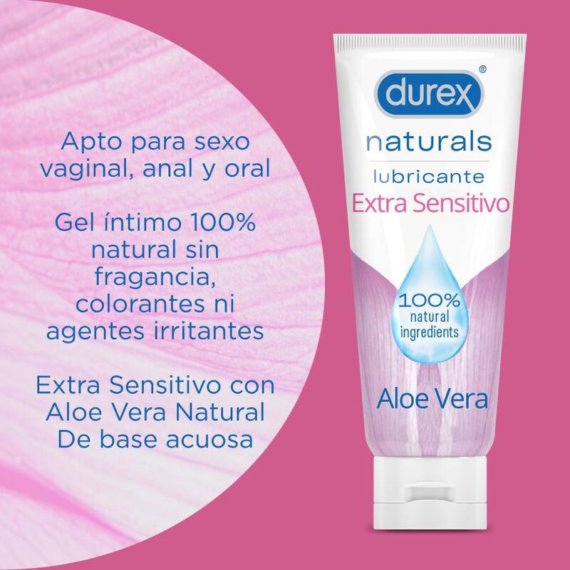 DUREX - LUBRIFICANTE NATURALS EXTRA SENSÍVEL 100 ML - Toys "n" Us