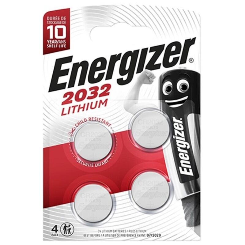 ENERGIZER - BATERIA BOTO DE LÍTIO CR2032 3V 4 UNIDADE - Toys "n" Us