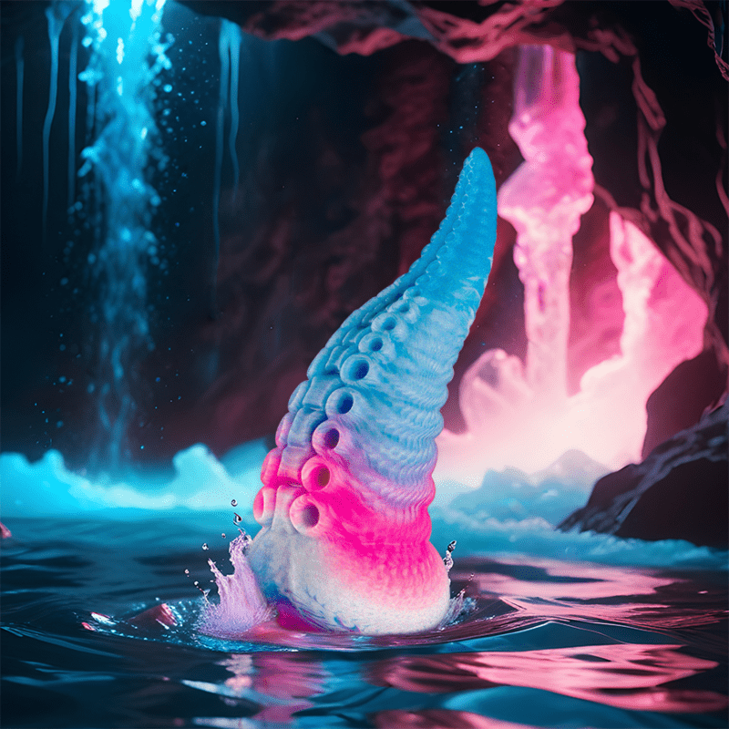 EPIC - DILDO DE TENTÁCULO AZUL PHORCYS TAMANHO PEQUENO - Toys "n" Us