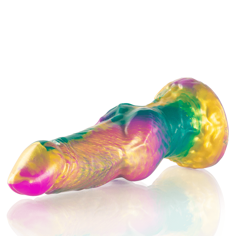 EPIC - IRIS DILDO COM TESTÍCULOS DE PRAZER ARCO - ÍRIS - Toys "n" Us