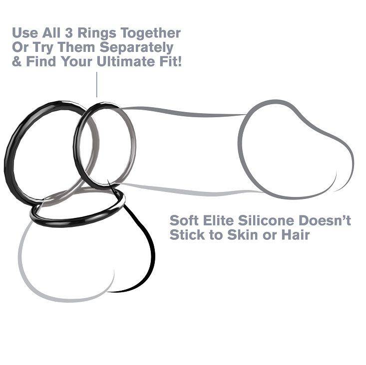 FANTASY C - RINGZ - CONJUNTO DE ESTAMINA DE 3 ANEL DE SILICONE - Toys "n" Us