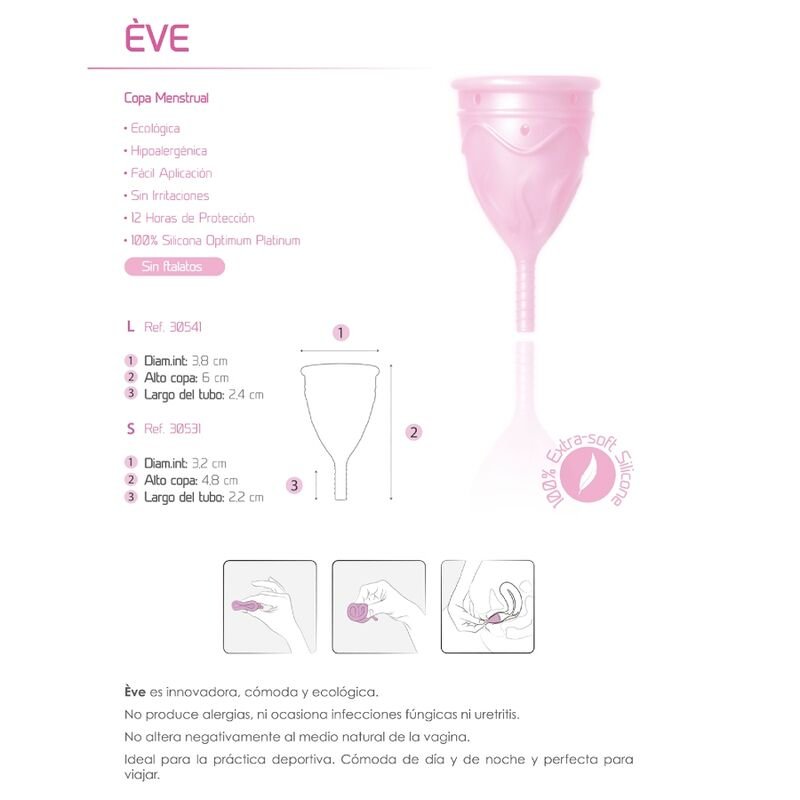 FEMINTIMATE - EVE SILICONE MENSTRUAL CUP - SIZE S - Toys "n" Us