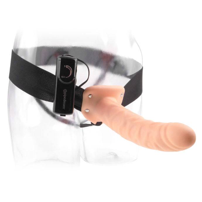 FETISH FANTASY SERIES - 19 CM VIBRATÓRIO OCO STRAP - ON MARROM - Toys "n" Us