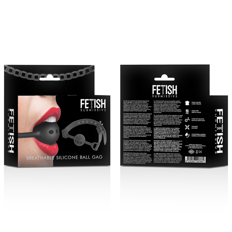 FETISH SUBMISSIVE BONDAGE - BREATHABLE SILICONE BALL GAG - Toys "n" Us