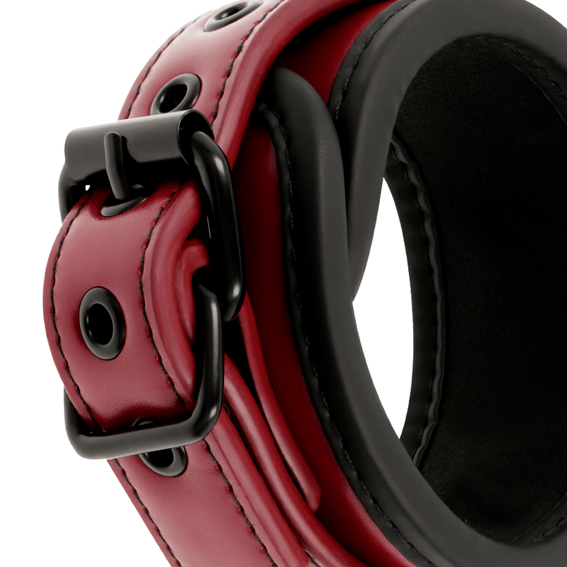 FETISH SUBMISSIVE DARK ROOM - ALGEMAS DE COURO VEGANO COM FORRO DE NEOPRENE - Toys "n" Us