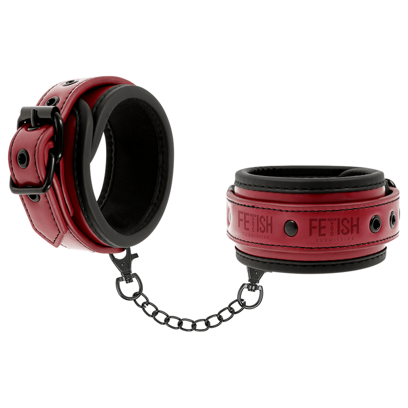 FETISH SUBMISSIVE DARK ROOM - ALGEMAS DE COURO VEGANO COM FORRO DE NEOPRENE - Toys "n" Us