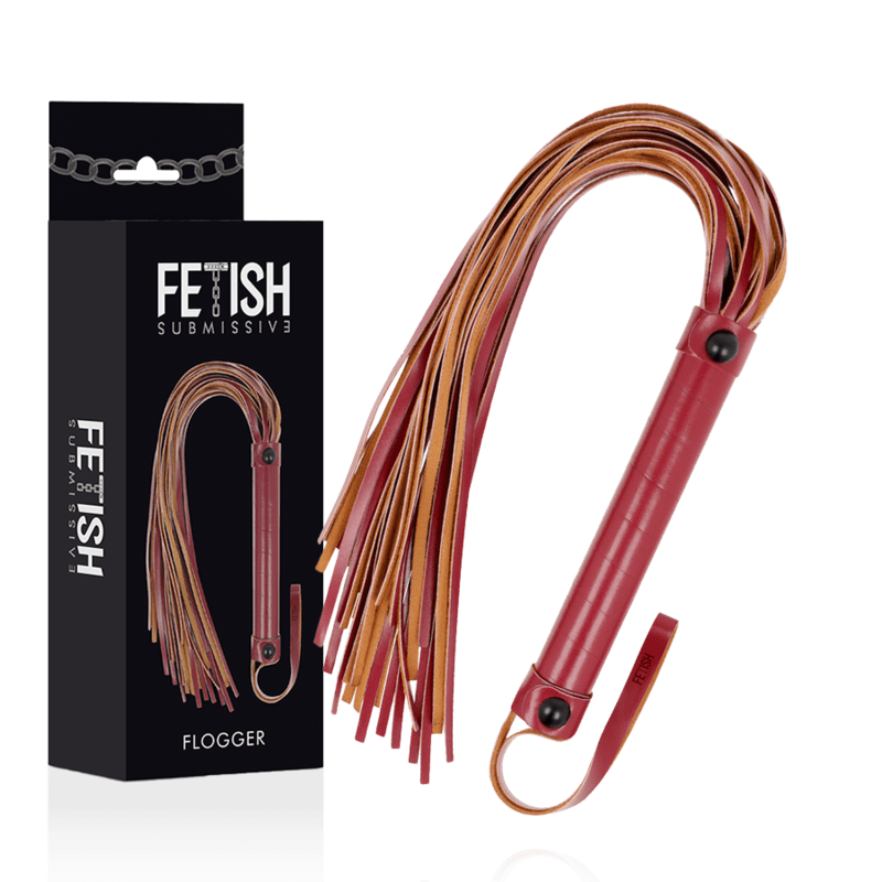 FETISH SUBMISSIVE DARK ROOM - CHICOTE DE COURO VEGANO - Toys "n" Us