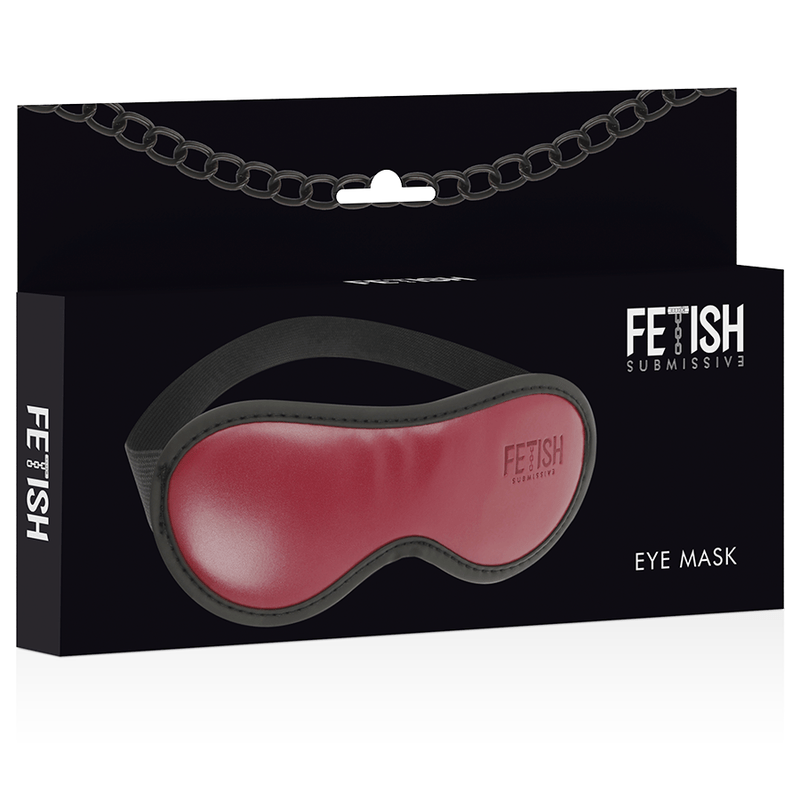 FETISH SUBMISSIVE DARK ROOM - MSCARA DE COURO VEGANO COM FORRO DE NEOPRENE - Toys "n" Us