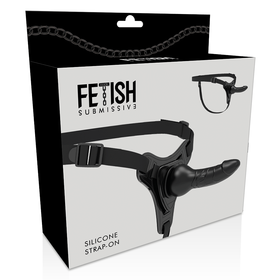 FETISH SUBMISSIVE HARNESS - SILICONE PRETO REALISTA 16 CM - Toys "n" Us
