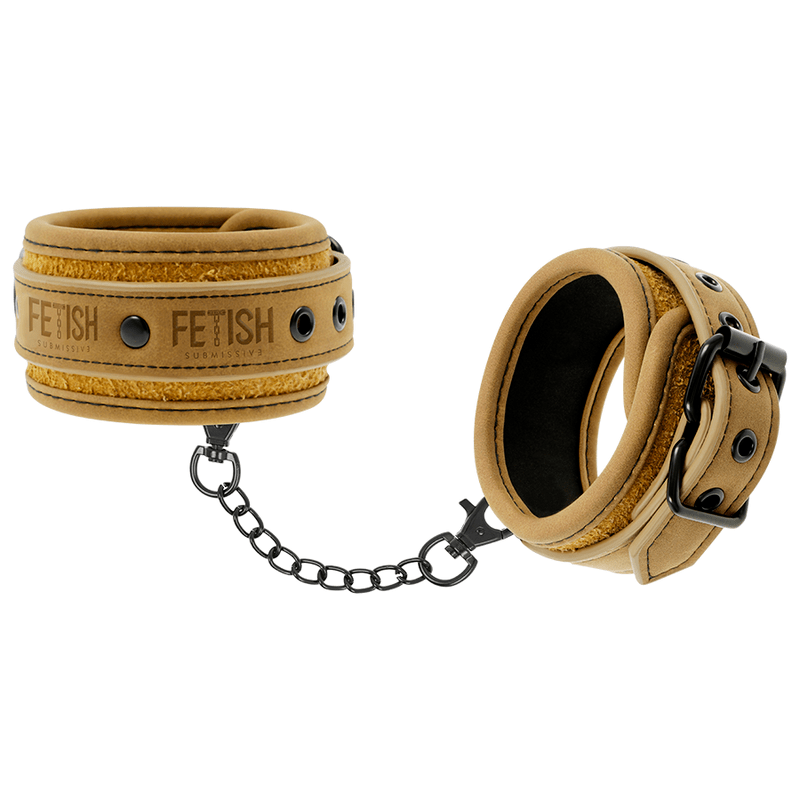 FETISH SUBMISSIVE ORIGEN - PUNHOS DE TORNOZELO DE COURO VEGANO COM FORRO DE NEOPRENE - Toys "n" Us