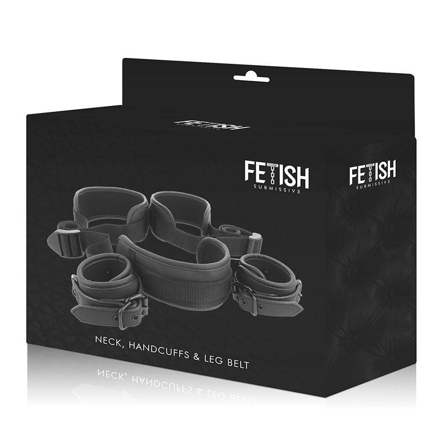FETISH SUBMISSIVE - POSIÇÃO DE PERNAS ABERTAS COM ALGEMAS DE FORRO DE NOPRENE - Toys "n" Us