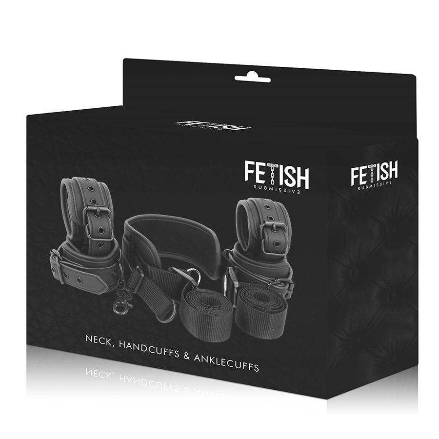FETISH SUBMISSIVE - POSIÇÃO MESTRE COM 4 ALGEMAS REVESTIDAS COM NOPRENE - Toys "n" Us