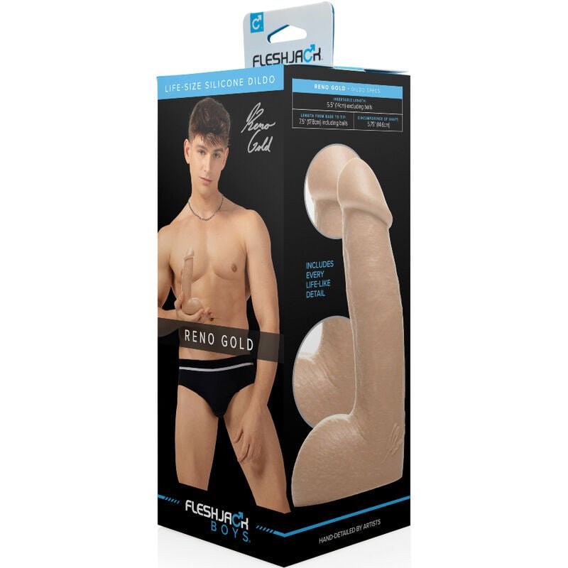 FLESHJACK - DILDO RENO GOLD 19 CM - Toys "n" Us