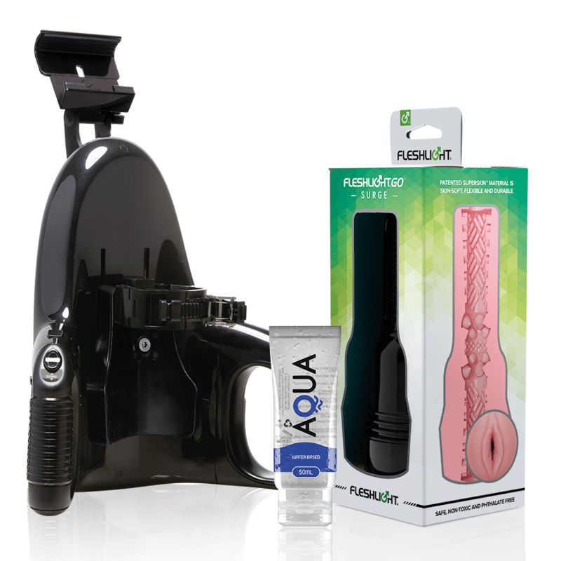 FLESHLIGHT - GO PINK LADY SURGE VAGINA + UNIVERSAL LAUNCH + AQUA QUALITY LUBRICANT 50 ML - Toys "n" Us