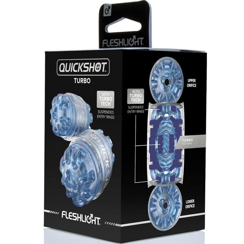 FLESHLIGHT - MASTURBADOR QUICKSHOT TURBO AZUL GELO - Toys "n" Us