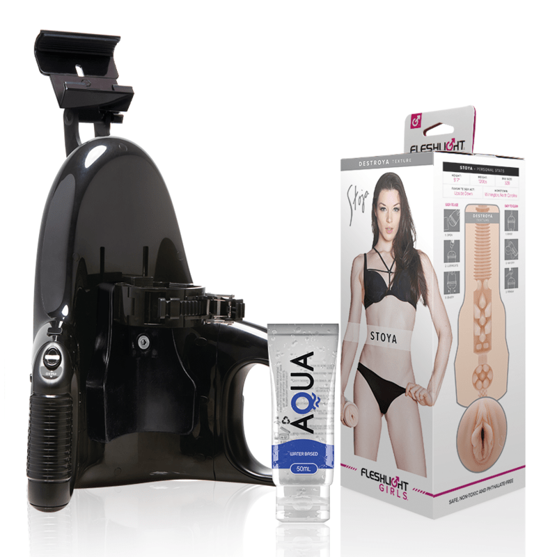 FLESHLIGHT - VAGINA STOYA DESTROYA + UNIVERSAL LAUNCH + AQUA QUALITY LUBRICANT 50 ML - Toys "n" Us
