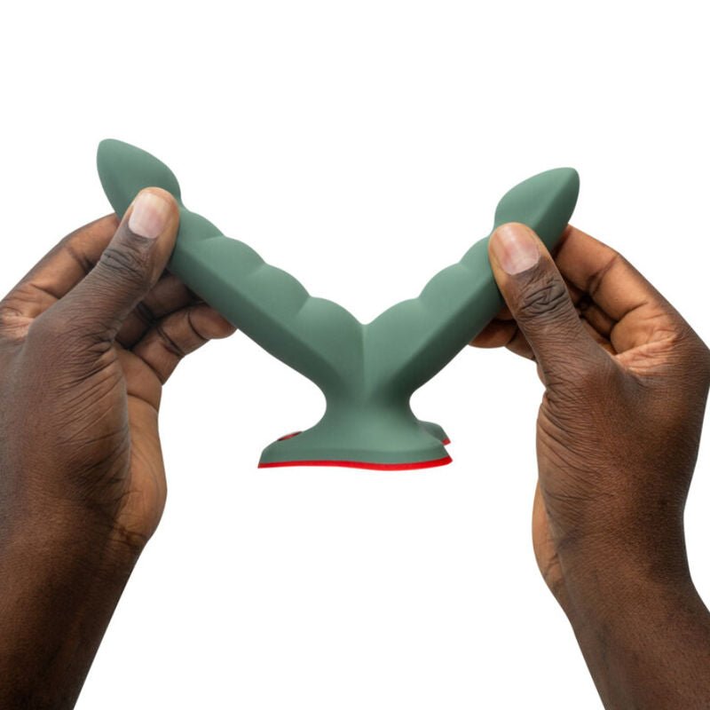FUN FACTORY - RYDE DILDO DUPLO E MASSAGER VERDE - Toys "n" Us