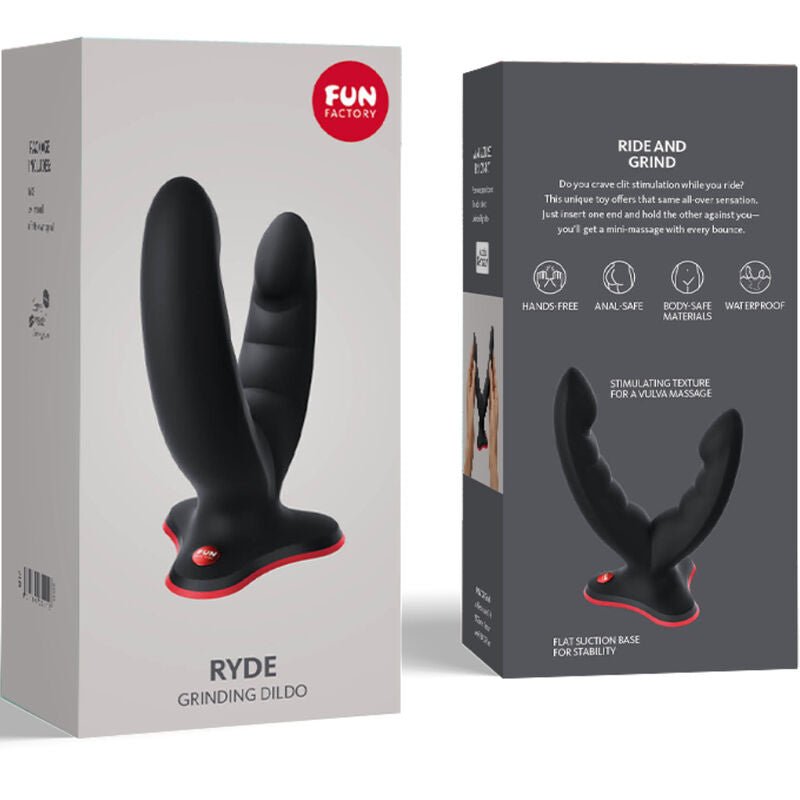 FUN FACTORY - RYDE DILDO DUPLO E MASSAGER VERDE - Toys "n" Us