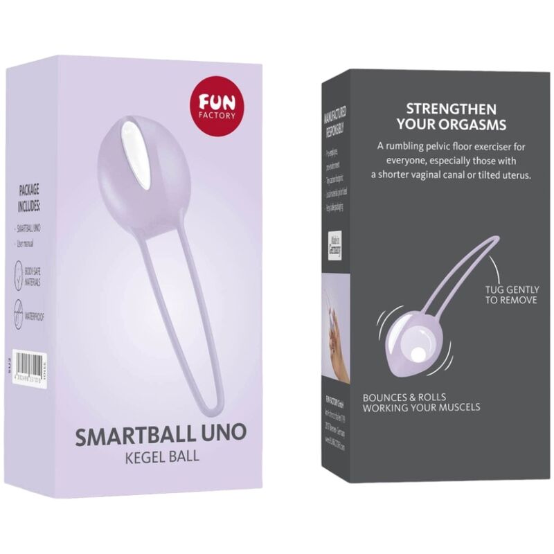 FUN FACTORY - SMARTBALL UNO PELVIC BALL WHITE / PASTEL LILAC - Toys "n" Us