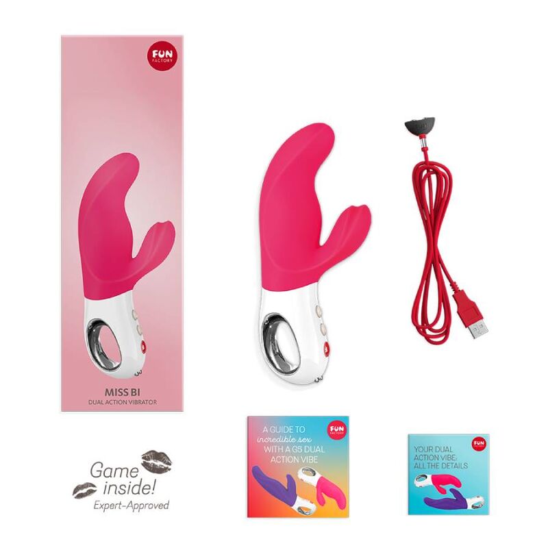 FUN FACTORY - VIBRADOR MISS BI DUAL ROSA BRANCO - Toys "n" Us