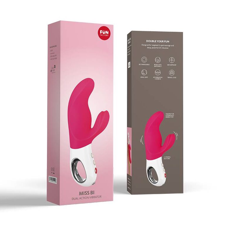 FUN FACTORY - VIBRADOR MISS BI DUAL ROSA BRANCO - Toys "n" Us