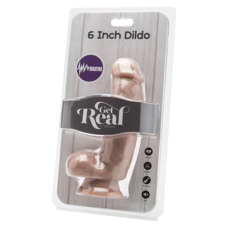 GET REAL - DILDO 12 CM COM BOLAS VIBRADOR PELE - Toys "n" Us
