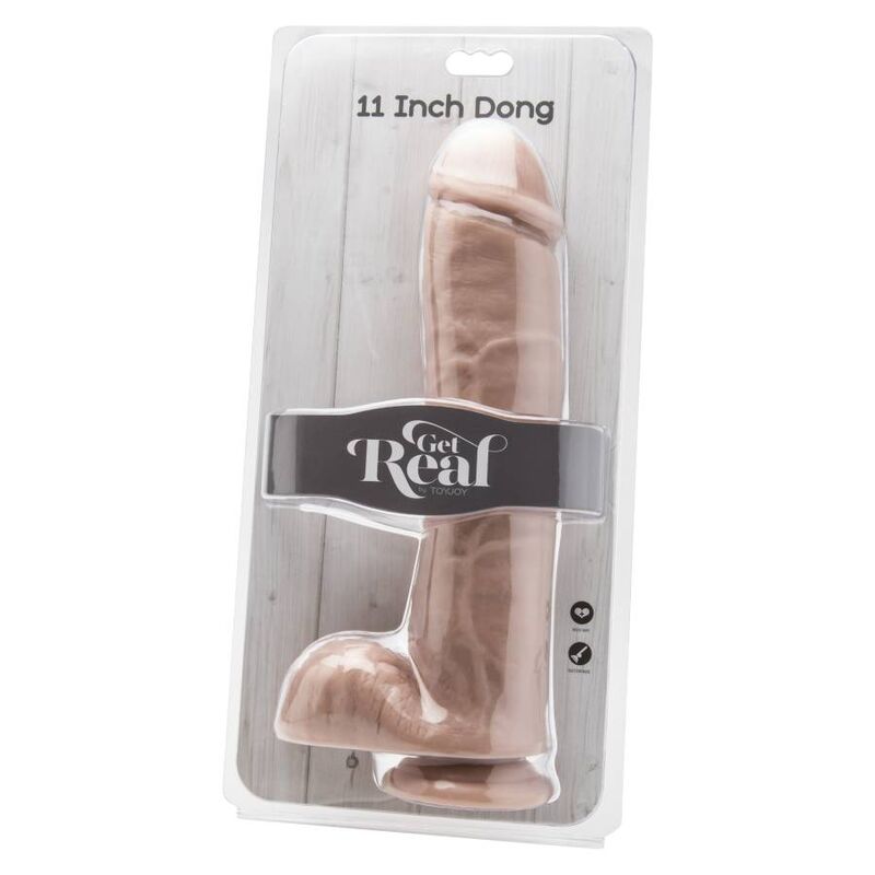 GET REAL - DILDO 28 CM COM BOLAS PELE - Toys "n" Us