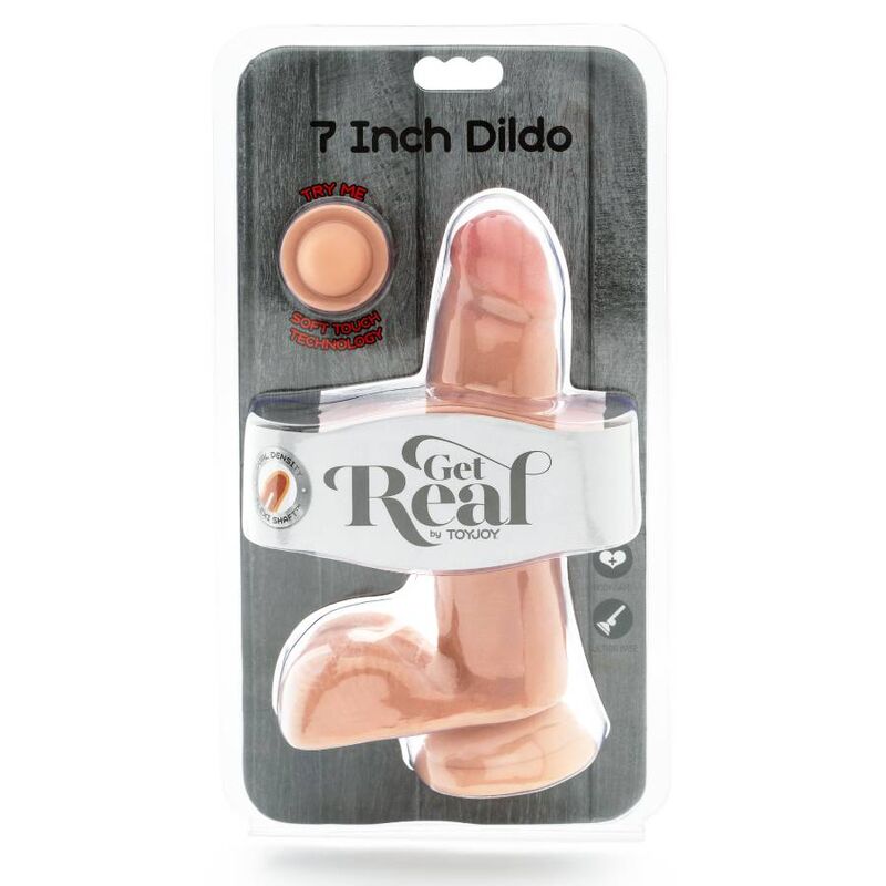 GET REAL - DILDO DE DUAL DENSIDADE PELE DE BOLAS DE 12 CM - Toys "n" Us