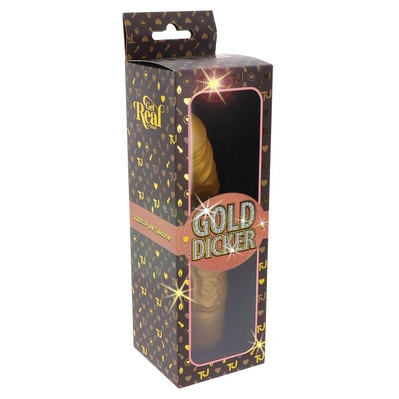 GET REAL - GOLD DICKER STIM VIBRATOR GOLD - Toys "n" Us