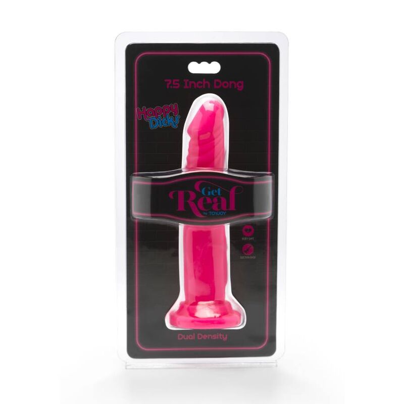 GET REAL - HAPPY DICKS DONG 19 CM PINK - Toys "n" Us