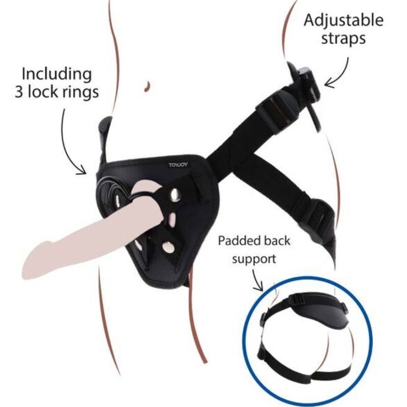 GET REAL - STRAP - ON DELUXE CHICOTE PRETO - Toys "n" Us