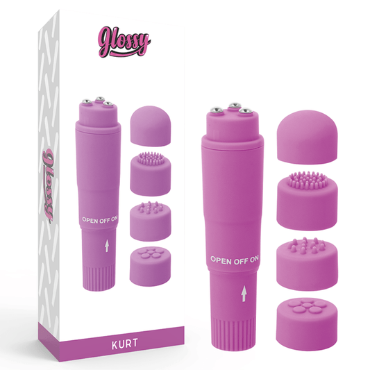 GLOSSY - MASSAGER DE BOLSO KURT ROXO - Toys "n" Us