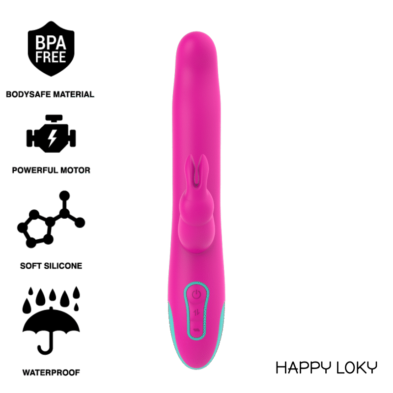 HAPPY LOKY - PLUTO COELHO VIBRADOR E ROTADOR RELÓGIO COM TECNOLOGIA SEM FIO COMPATÍVEL - Toys "n" Us