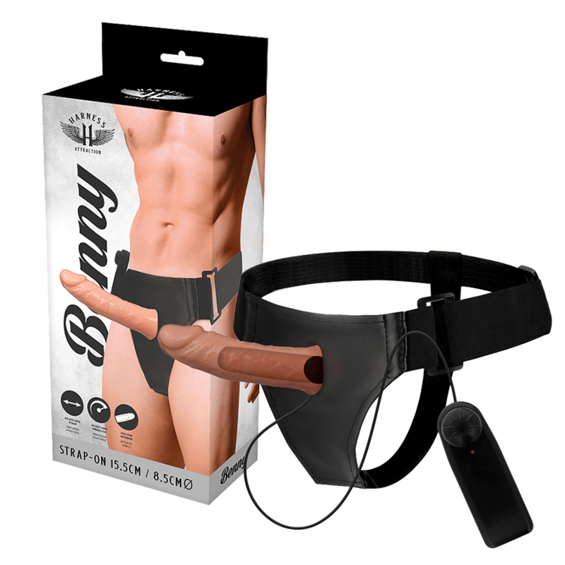 HARNESS ATTRACTION - RNES HOLLOW BENNY COM VIBRADOR 15 CM - O - 4.5 CM - Toys "n" Us