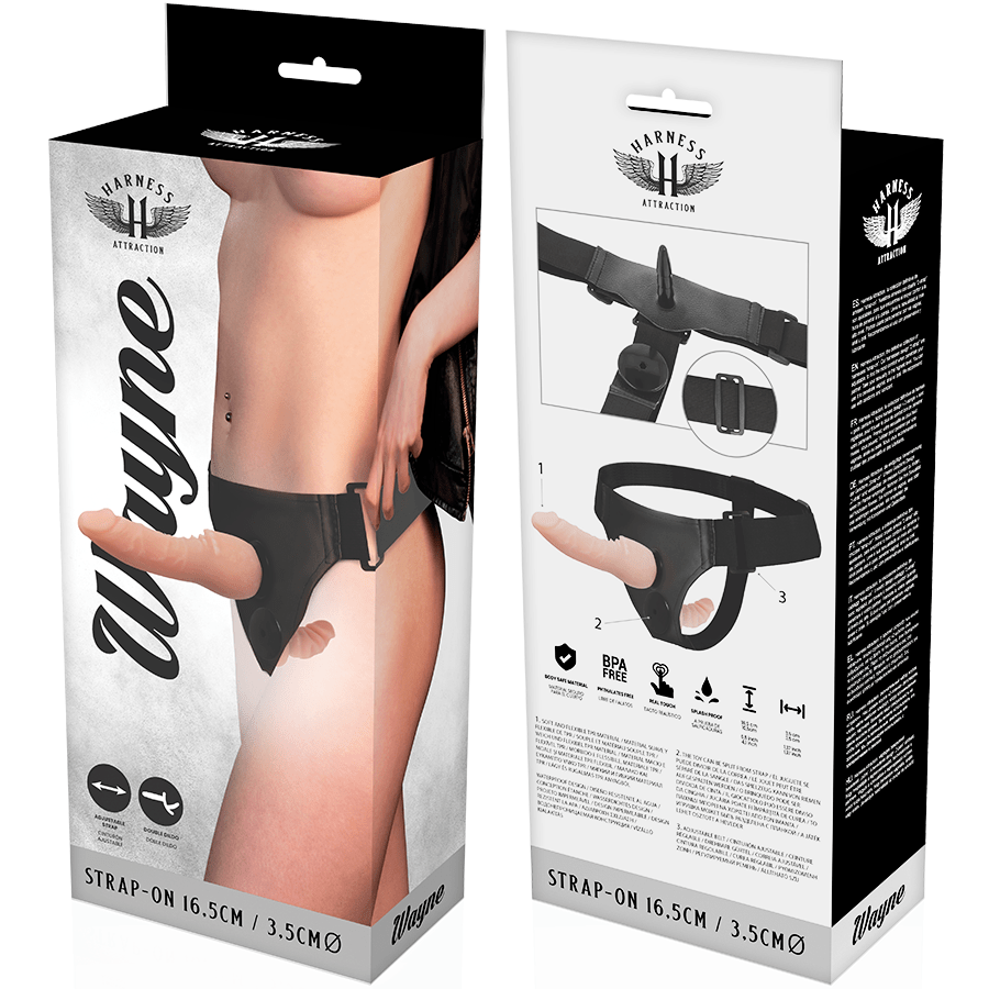 HARNESS ATTRACTION - WAYNE DUPLA PENETRACI N 16.5 CM - O - 3.5 CM - Toys "n" Us