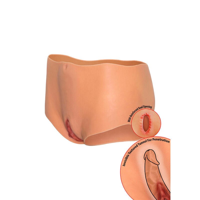 HIDDEN DESIRE - ALTER EGO OPEN VAGINA & ASS BRIEF MEDIUM WAIST FLESH - Toys "n" Us