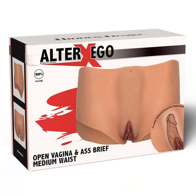 HIDDEN DESIRE - ALTER EGO OPEN VAGINA & ASS BRIEF MEDIUM WAIST FLESH - Toys "n" Us