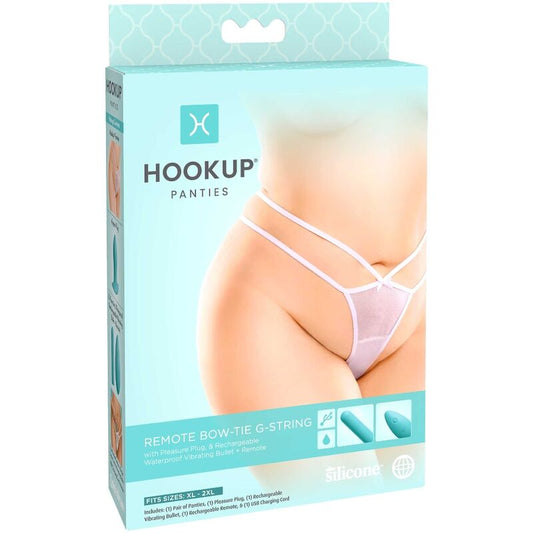 HOOK UP PANTIES - REMOTE BOW - TIE G - STRING SIZE XL/XXL - Toys "n" Us