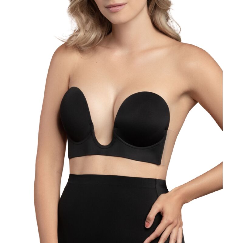 BYE-BRA - SUJETADOR SIN ASAS FORMA U COPA E BEIGE