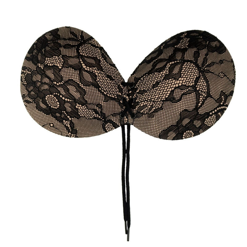 BYE-BRA - SUJETADOR ADHESIVO ENTRELAZADO Y BORDADO COPA E