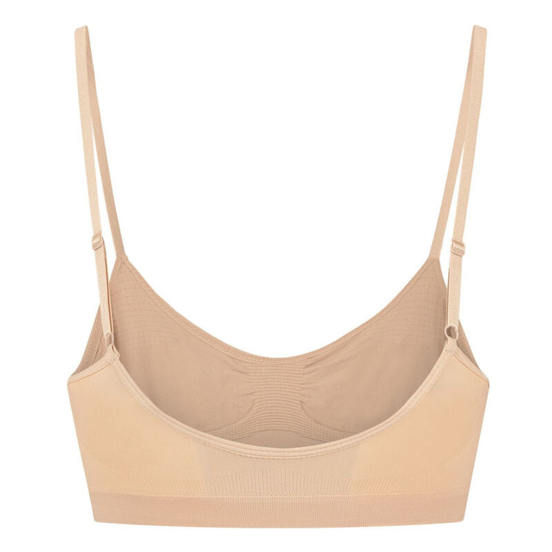 BYE-BRA - SUJETADOR DE CONTROL MEDIO SIN COSTURAS BEIGE TALLA XXL