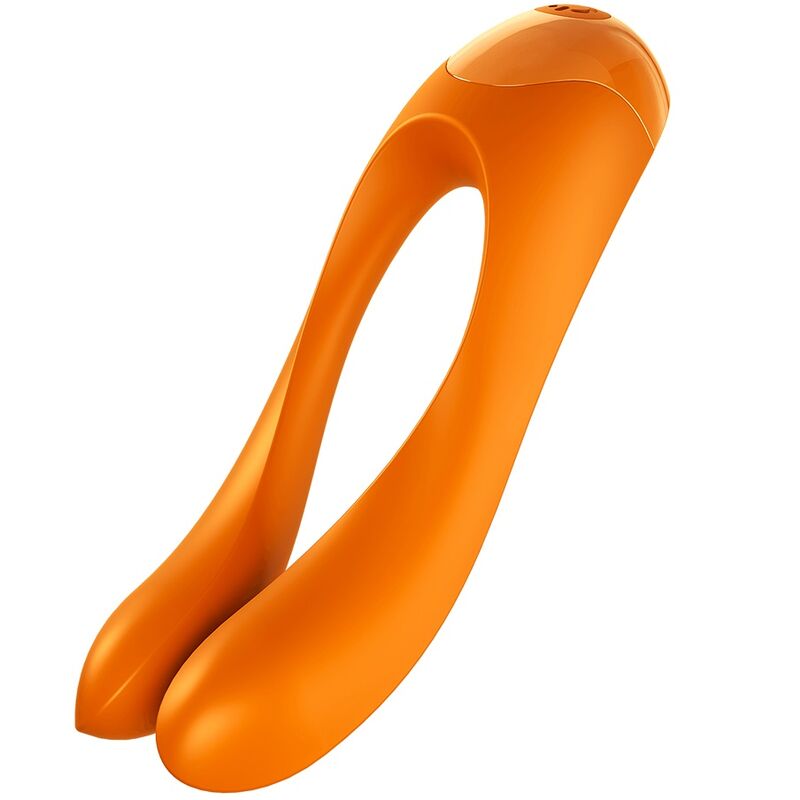 SATISFYER - VIBRADOR DE DEDO CANDY CANE NEGRO