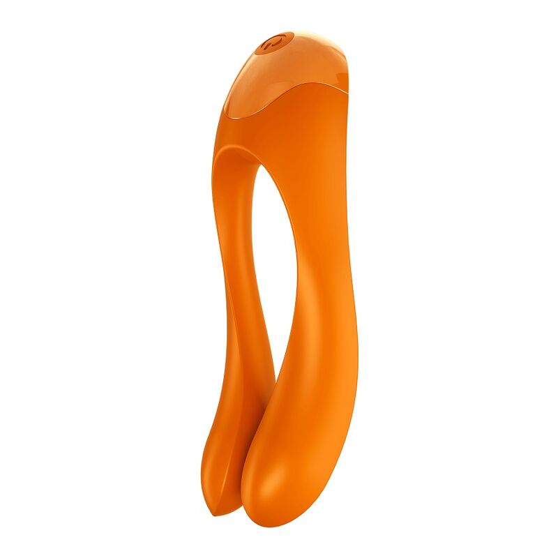 SATISFYER - VIBRADOR DE DEDO CANDY CANE NEGRO