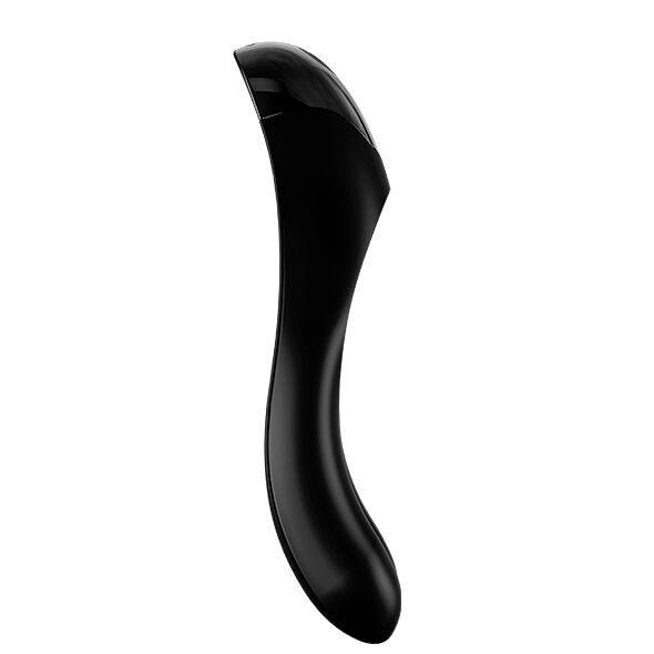 SATISFYER - VIBRADOR DE DEDO CANDY CANE NEGRO