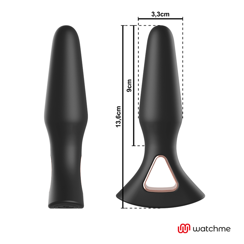 ANBIGUO - WATCHME VIBRADOR COM CONTROLE REMOTO PLUG ANAL ALEXANDRU