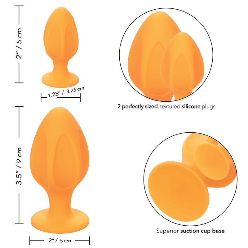 CALEXOTICS - PLUG ANAL CHEEKY LARANJA