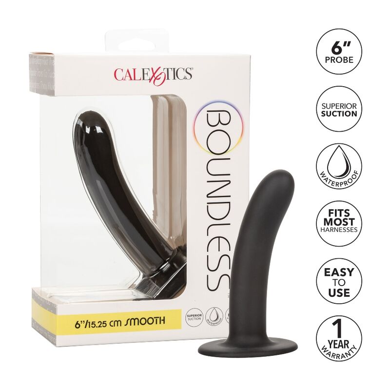CALEXOTICS - DILDO BOUNDLESS 15,25 CM COMPATIBLE CON ARNÉS LISO