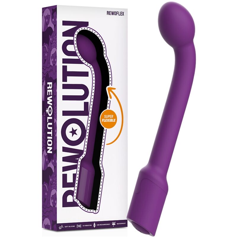 REWOLUTION - VIBRADOR ESTIMULADOR DE PONTO G FLEXÍVEL REWOFLEX